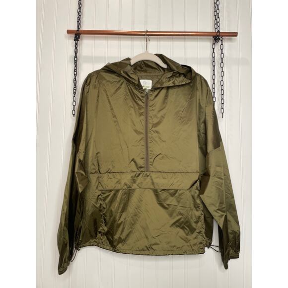 NWOT Aerie OFFLINE Green Oversized Pullover Lightweight Windbreaker Jacket Sze M - Picture 1 of 9